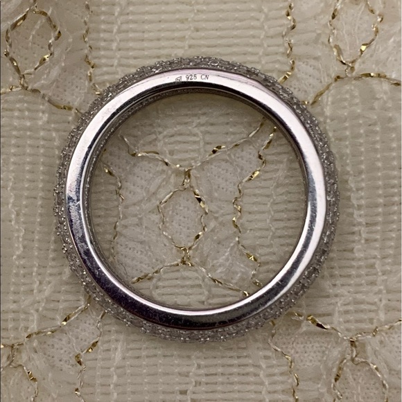 Sterling Silver Pave Crystal Ring - Picture 4 of 11